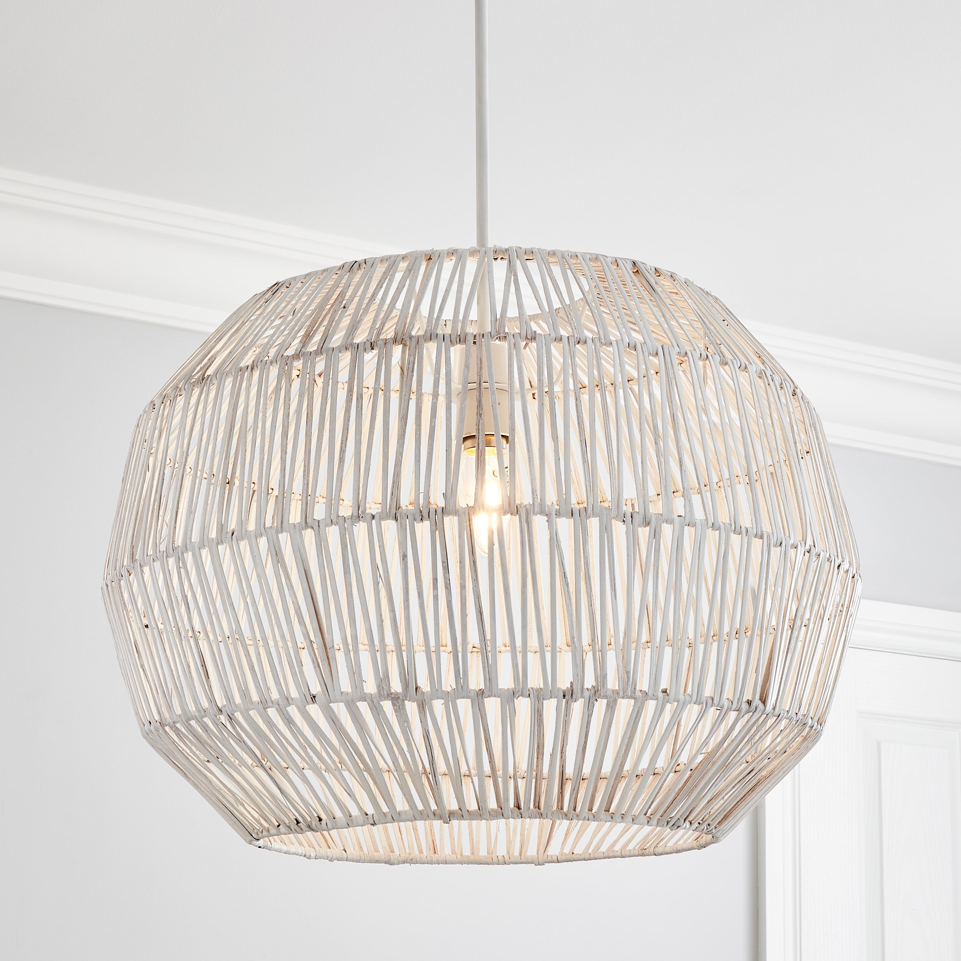 Wicker Woven Easy Fit Pendant Shade