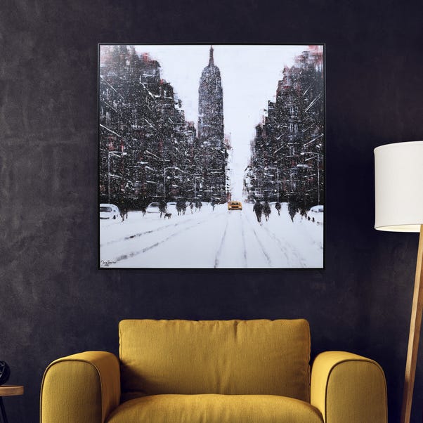The Art Group Premium Edit One Brave Taxi - Manhattan Framed Print image 1 of 3