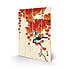 The Art Group Bird and Red Ivy Wooden Wall Art Orange