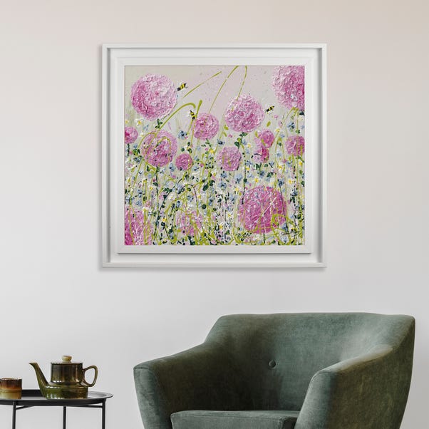 The Art Group Honey Bee's Framed Print Pink