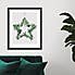 The Art Group Fern Star Framed Print Green