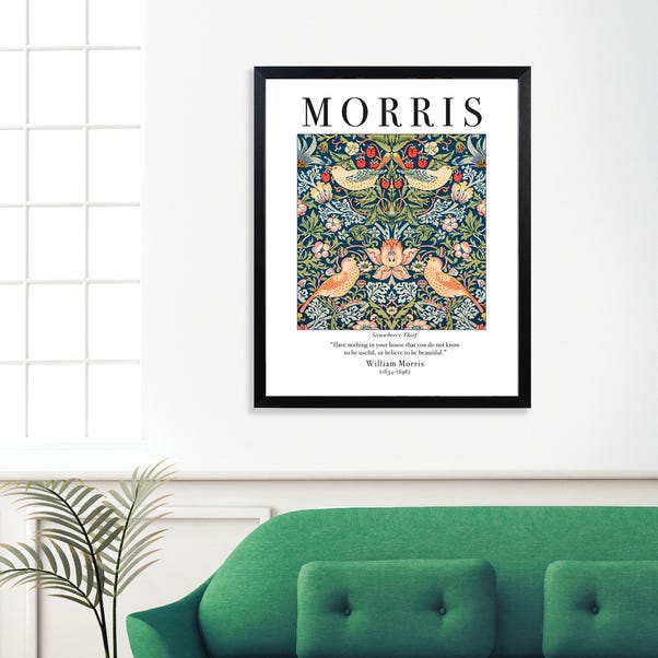 The Art Group Strawberry Thief Framed Print by William Morris MultiColoured