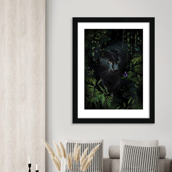 The Art Group Panther Framed Print Black