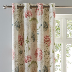 Country Meadow Natural Eyelet Curtains