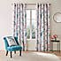 Peacock Floral Pink Eyelet Curtains  undefined