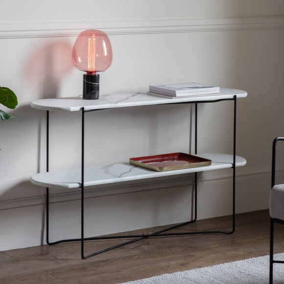 dunelm console table white