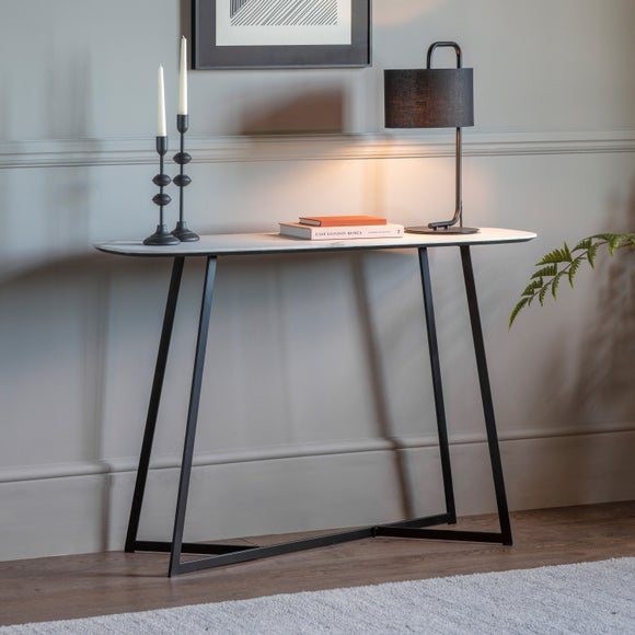 dunelm console table white