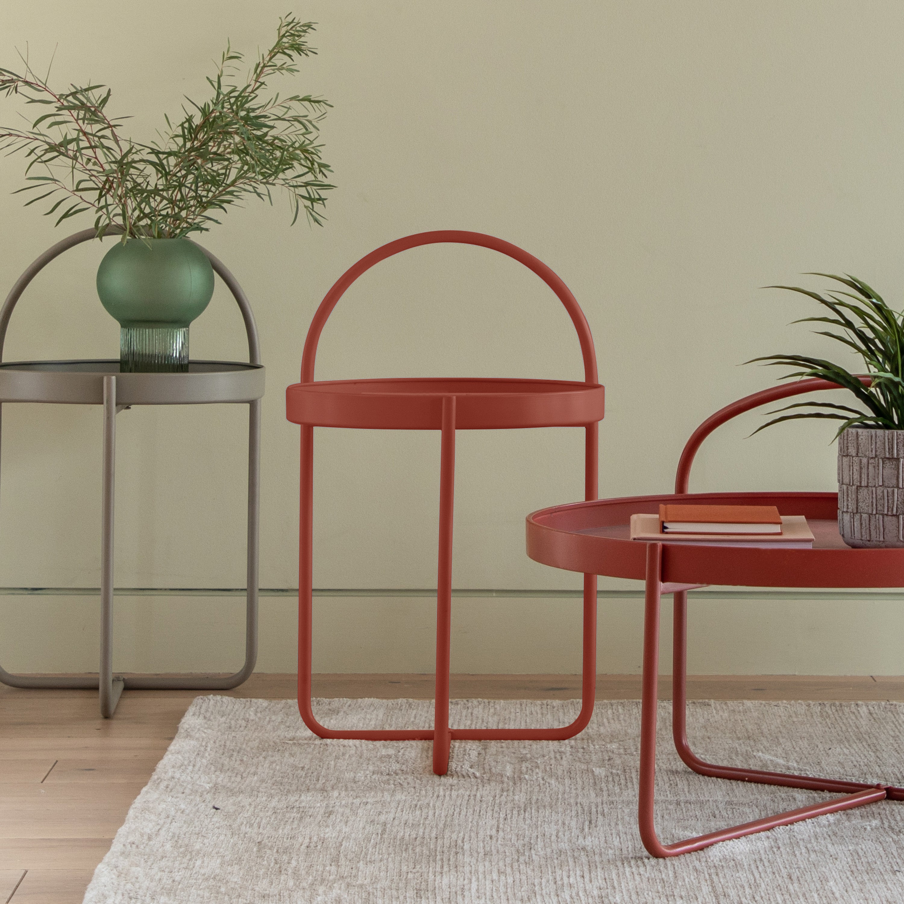 Elwood Side Table Iron Red