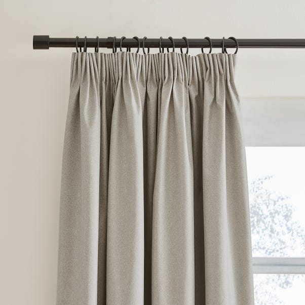 Berlin Linen Thermal Blackout Pencil Pleat Curtains  undefined