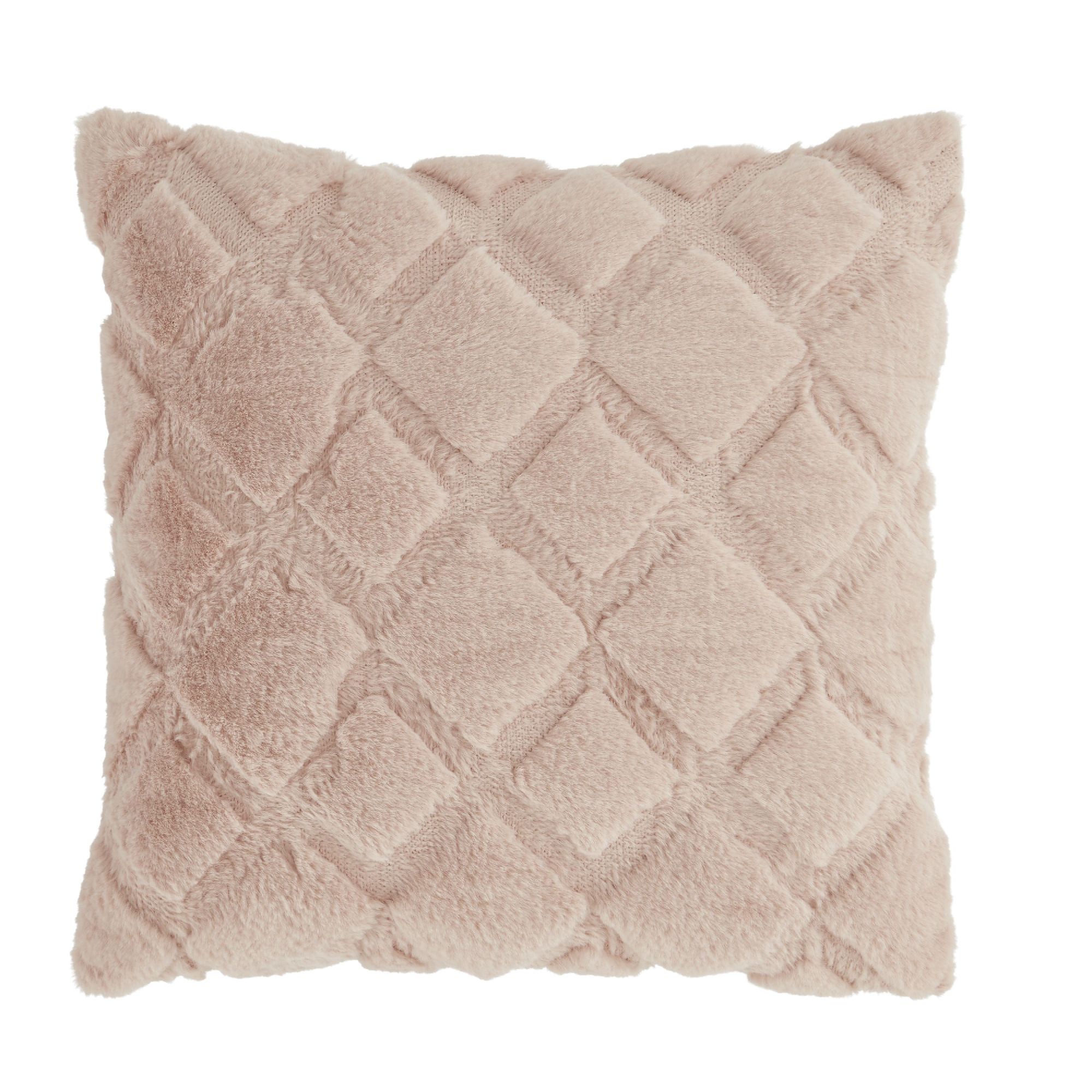 Catherine Lansfield Cosy Diamond Cushion | Dunelm