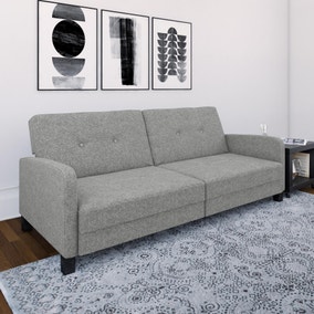 Boston Linen Sofa Bed, Grey
