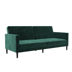 Liam Velvet Clic Clac Green  Sofa Bed