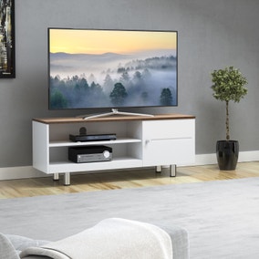 AVF White Sands Wide TV Stand for TVs up to 60”