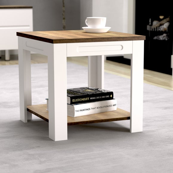 Oak side deals table dunelm