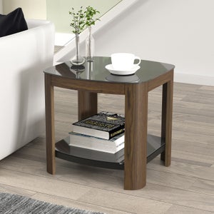 Affinity Real Curved Side Table- Wood