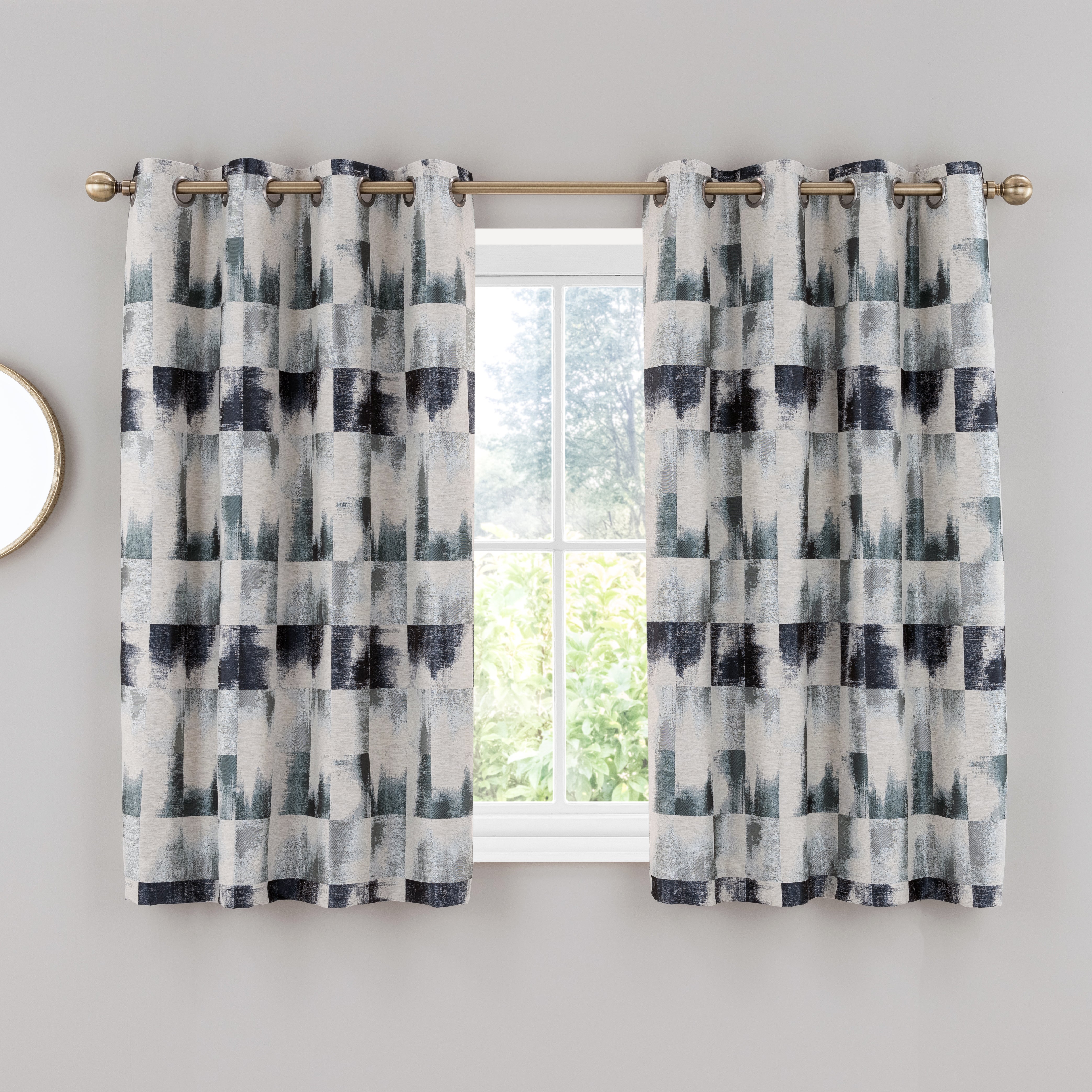 Belgravia Navy Eyelet Curtains | Dunelm