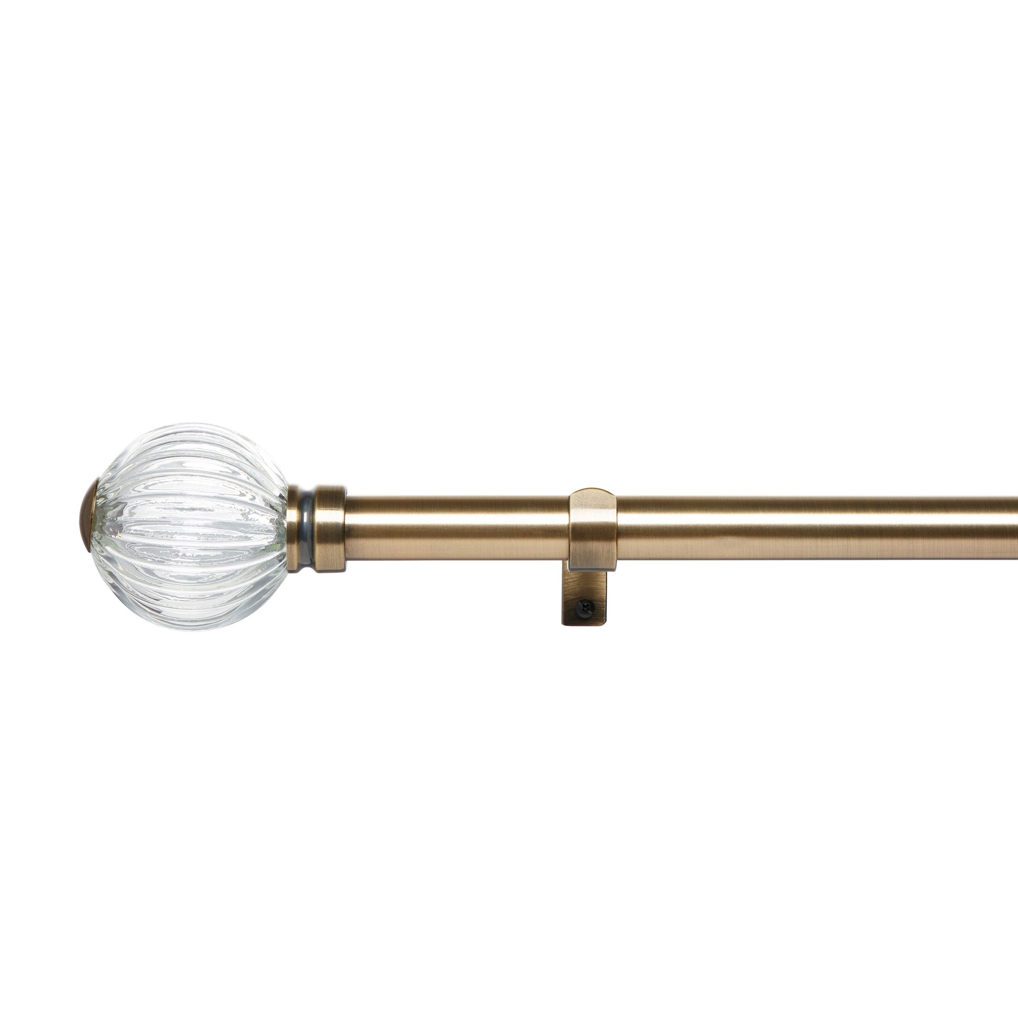 Allexton Extendable Eyelet Curtain Pole 2528mm Beige