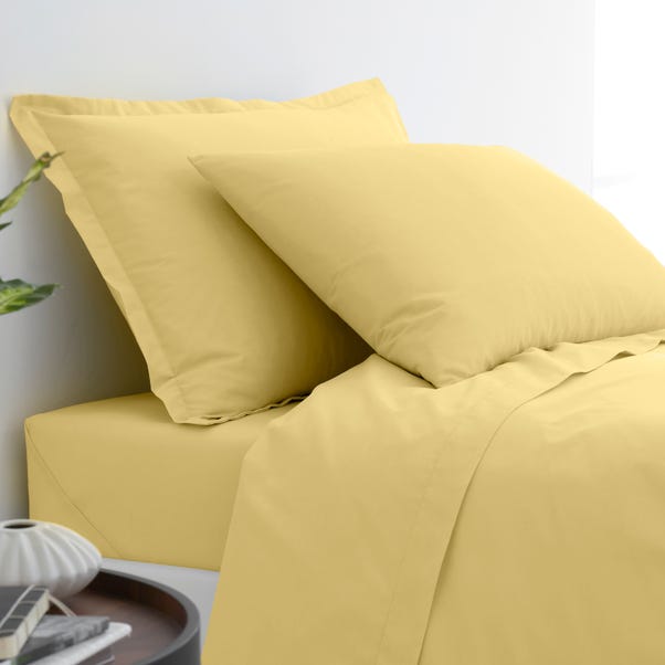 Pure Cotton Oxford Pillowcase Primrose (Yellow)