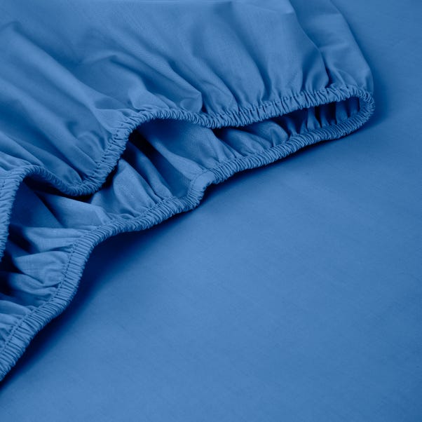 Pure Cotton Fitted Sheet Classic Blue undefined