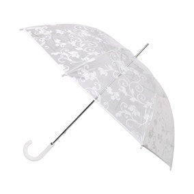totes White Floral Scroll Walker Umbrella 