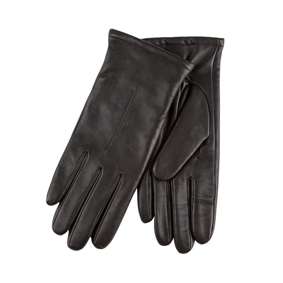 totes Isotoner Ladies Point Leather Gloves Dunelm
