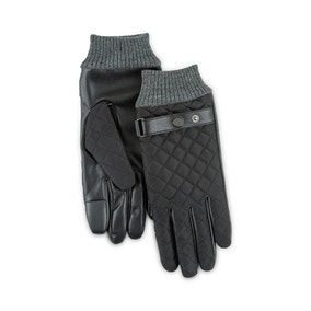 totes Mens Isotoner Smartouch Quilted Gloves