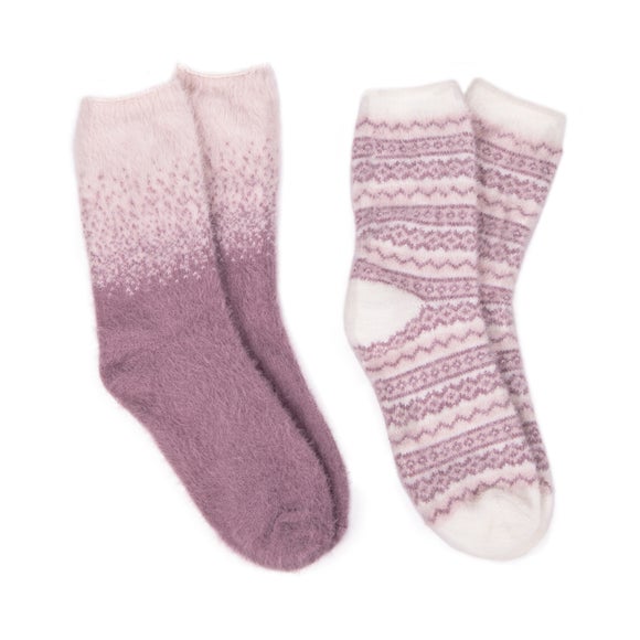 fluffy bedtime socks