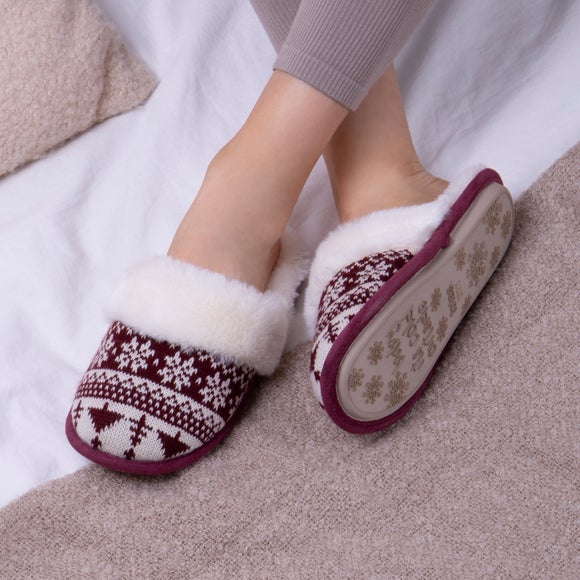 totes fur slippers