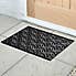 Geo Rubber Doormat Black