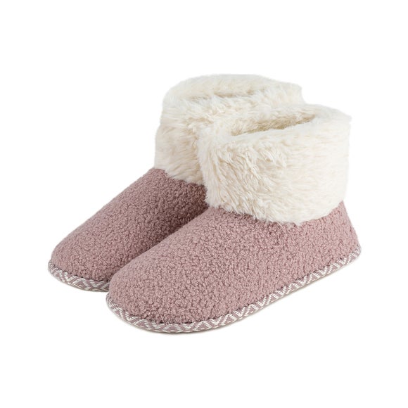 totes pink slipper boots