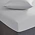 Soft and Easycare 28cm Fitted Sheet Silver undefined