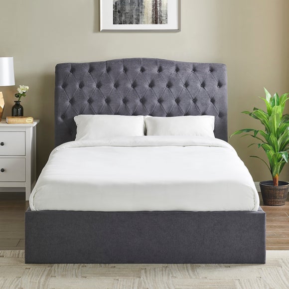 Dunelm grey ottoman deals bed