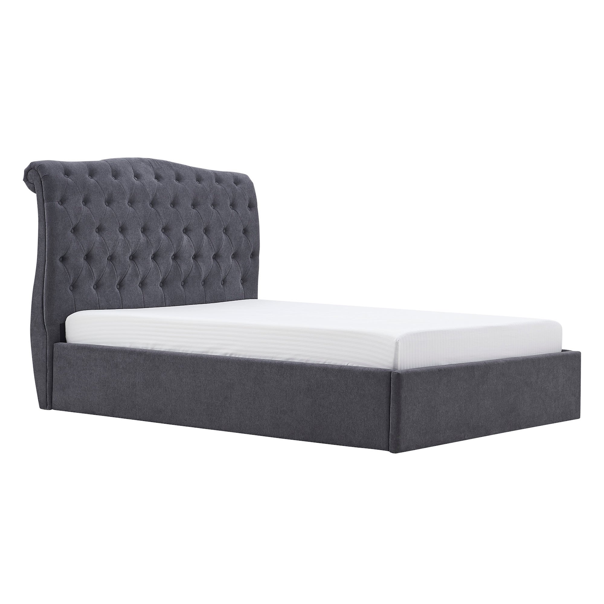 Rosa Storage Bed Charcoal | Dunelm