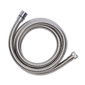 1.75m Reinforced Stainless Steel Shower Hose, 11mm Bore