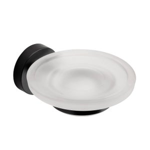 Epsom Flexi-fixtm Matt Black Soap Dish & Holder
