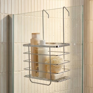Hook Over Chrome Shower Screen Caddy