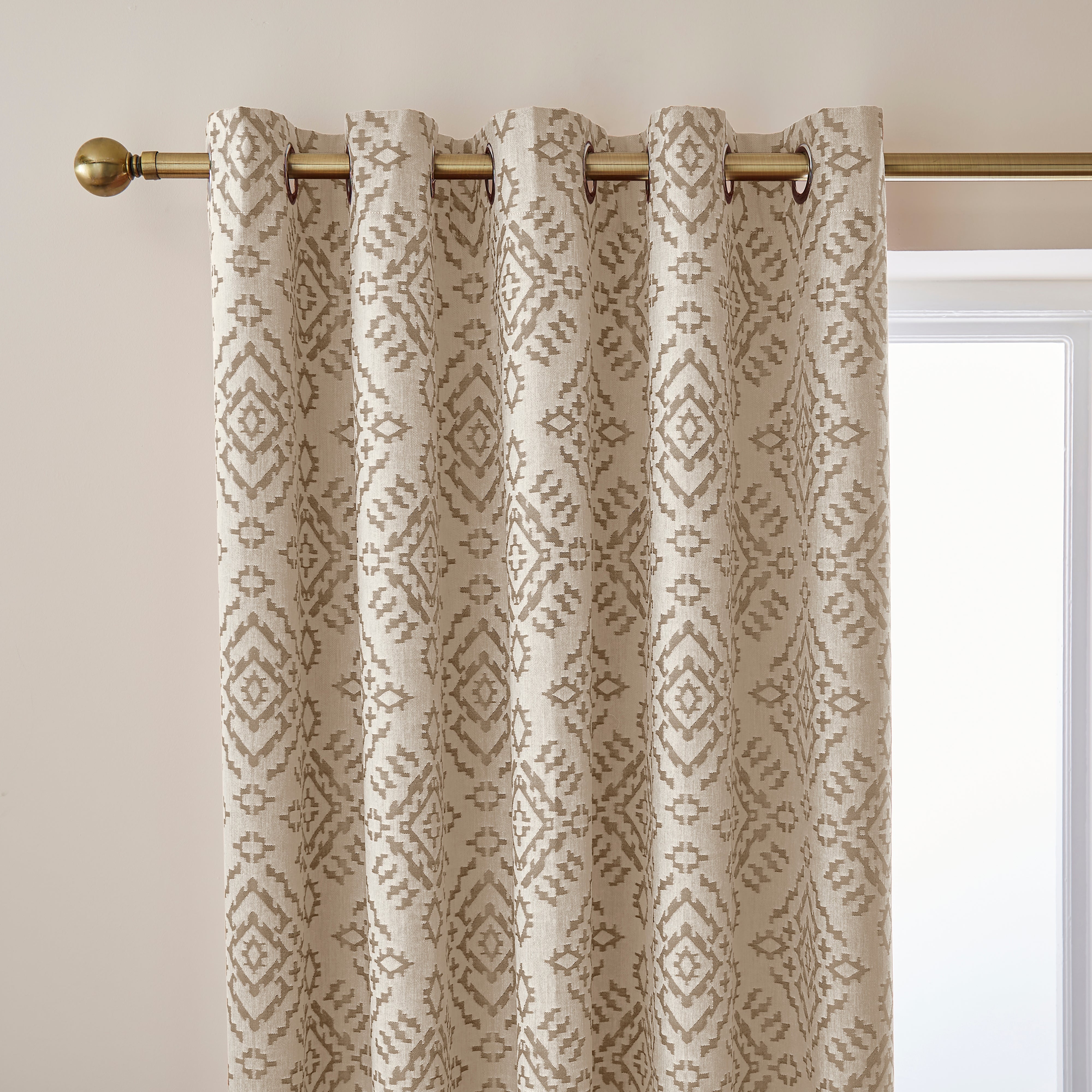 Azira Mushroom Blackout Eyelet Curtains