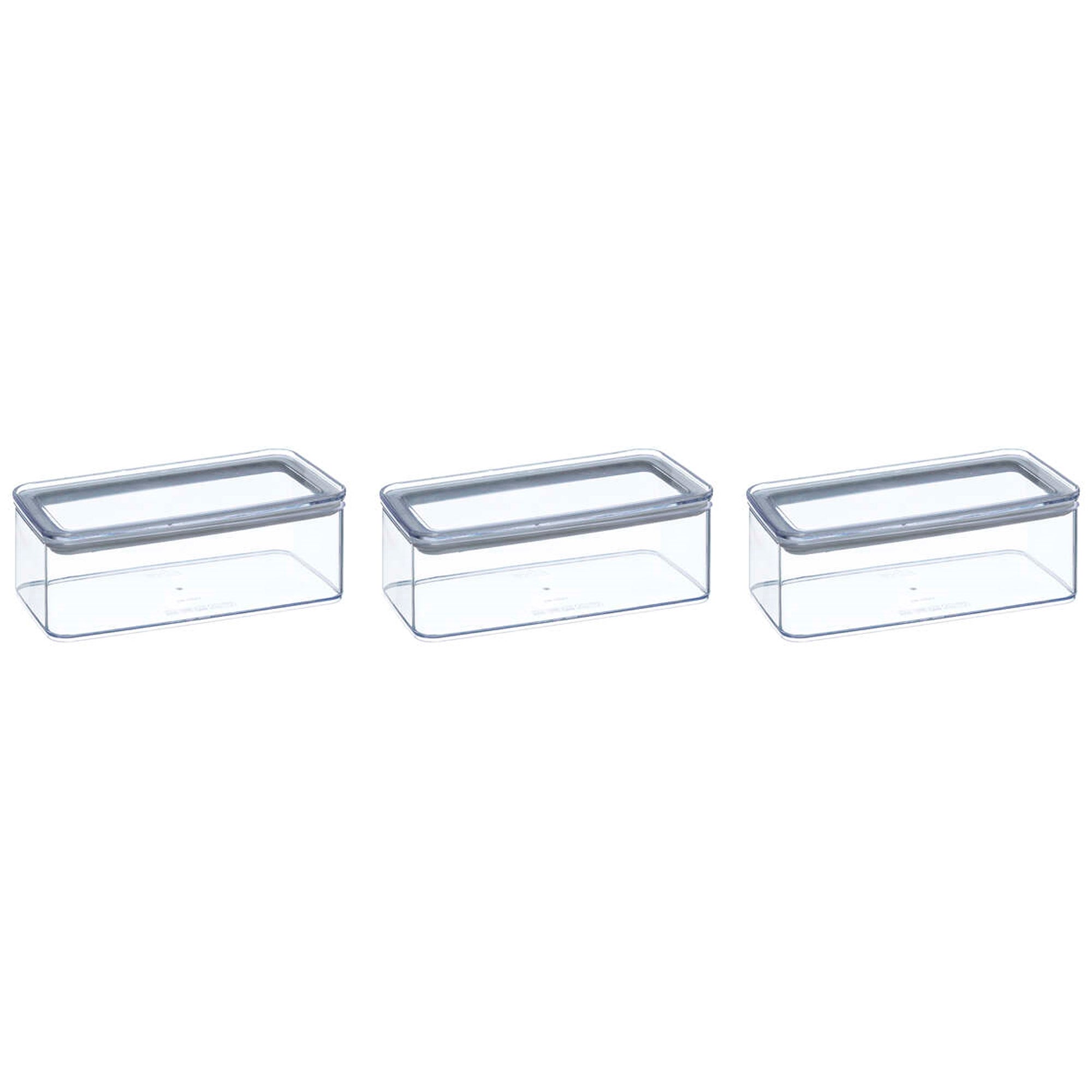 Set of 3 Air Tight Food Storage Boxes