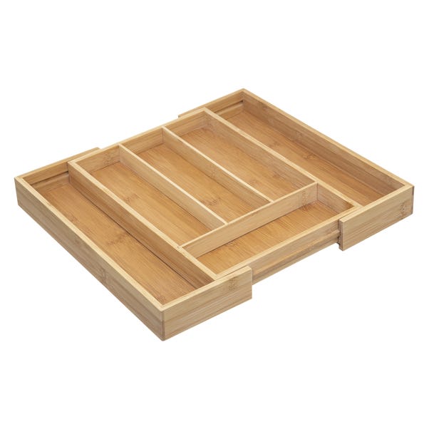Bamboo Expandable Cutlery Drawer Organiser image 1 of 2