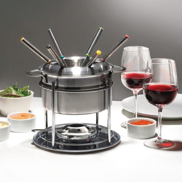 Stainless Steel 6 Person Fondue Set image 1 of 5