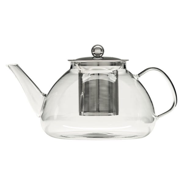 Stainless Steel 1.3L Infuser Glass Teapot image 1 of 2