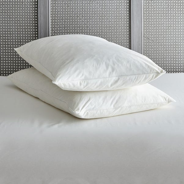 Duck Feather Pillow Pair  White