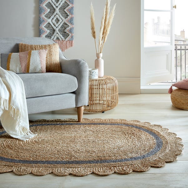 Grace Rounded Jute Rug image 1 of 5