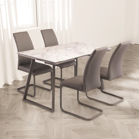 4 seater marble dining outlet table