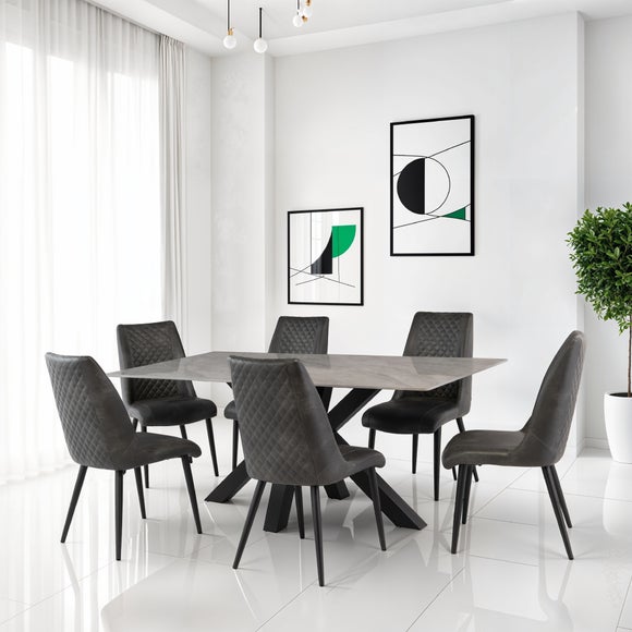 Cora 6 Seater Dining Table, Sintered Stone thumbnail