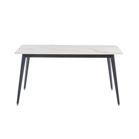 Ivy 6 Seater Dining Table, Sintered Stone