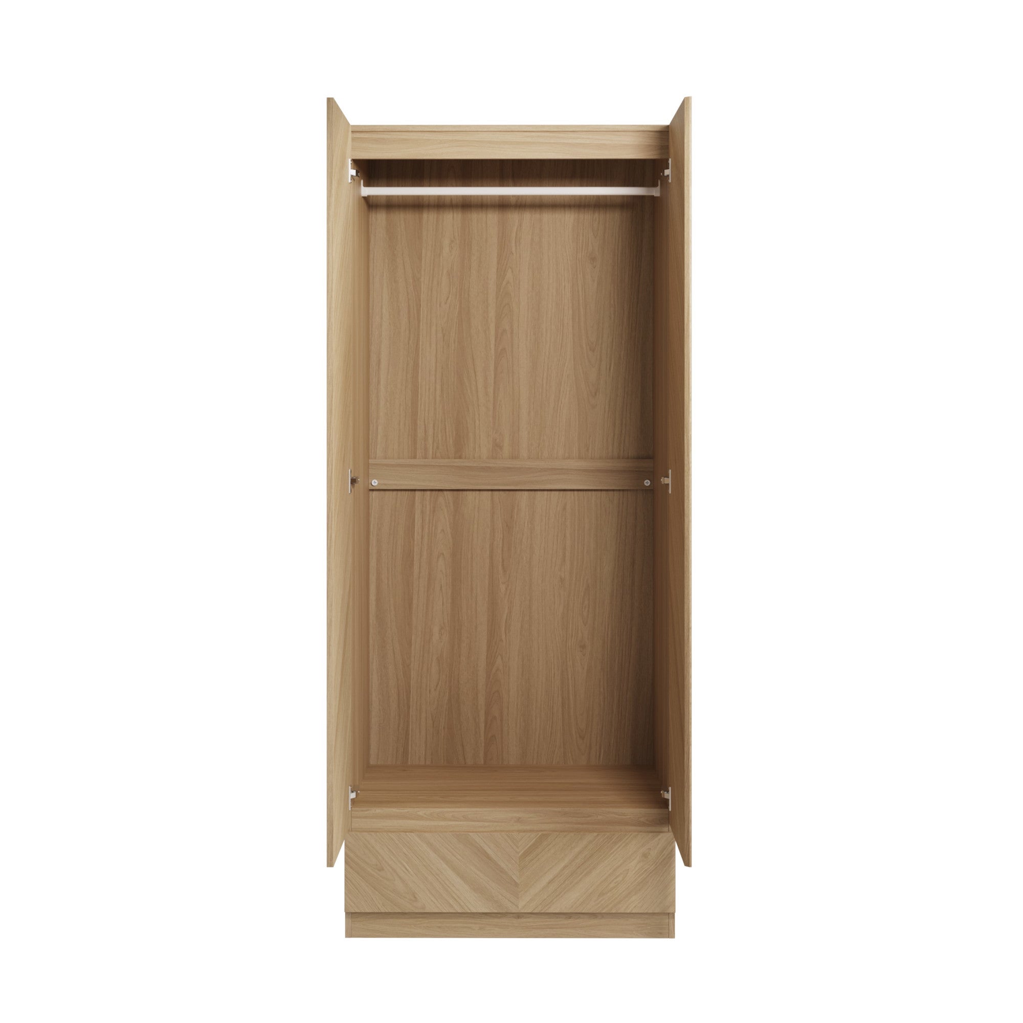 Taranto Double, 1 Drawer Wardrobe Euro Oak | Dunelm