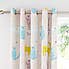 Catherine Lansfield Cute Cats Pink Eyelet Curtains Pink undefined