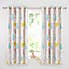 Catherine Lansfield Cute Cats Pink Eyelet Curtains Pink undefined