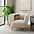 Ember Sherpa Chair Ivory Ivory